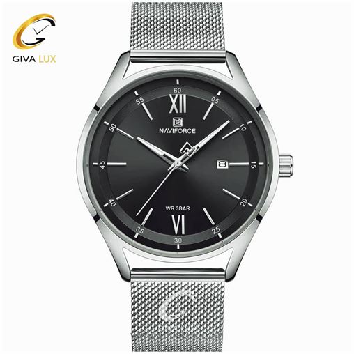 ساعت مچی زنانه بند حصیری نقره ای نوی فورس مدل NF3013 3013 (1).jpg